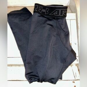 UNDERARMOUR - COLD GEAR BLACK COMPRESSION LEGGINGS WOMENS XL